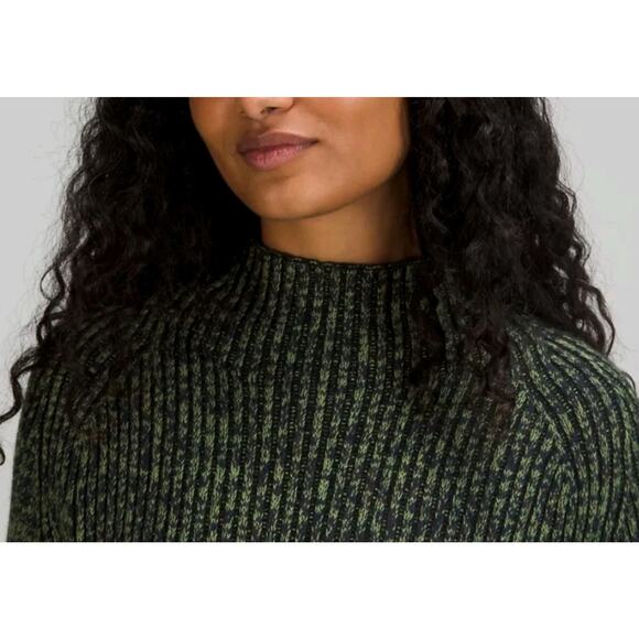 Lululemon Sweater Cotton Cashmere Blend Mock Neck Sweater NOWT - Picture 3 of 7
